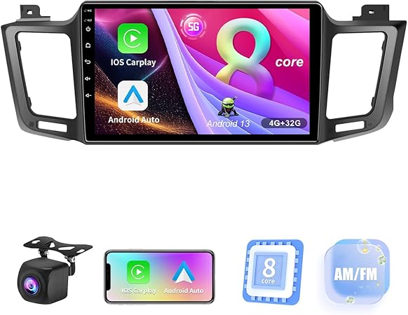 Dash Camera-Mofizarex-8 Core (4GB+32GB) Car Stereo Upgrade Radio for Toyota RAV4 2013-2018-Android 13 10.2inch GPS Navigation with Wireless Carplay Android Auto Support AM FM RSD Bluetooth 5.0 Dash Camera-Mofizarex-8 Core (4GB+32GB) Car Stereo Upgrade Radio for Toyota RAV4 2013-2018-Android 13 10.2inch GPS Navigation with Wireless Carplay Android Auto Support AM FM RSD Bluetooth 5.0