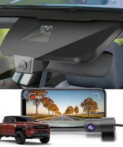 Dash Camera-FITCAMX-Fitcamx 2160P+Rear 1080P Dash Cam for 2024-2025 Toyota Tacoma & Hybrid SR SR5 TRD Sport Pro Pre-Runner Off Road Limited- OEM Look