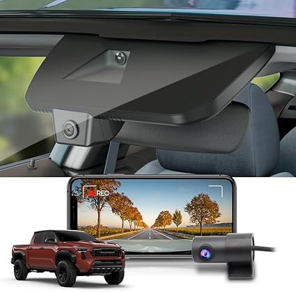 Dash Camera-FITCAMX-Fitcamx 2160P+Rear 1080P Dash Cam for 2024-2025 Toyota Tacoma & Hybrid SR SR5 TRD Sport Pro Pre-Runner Off Road Limited- OEM Look Dash Camera-FITCAMX-Fitcamx 2160P+Rear 1080P Dash Cam for 2024-2025 Toyota Tacoma & Hybrid SR SR5 TRD Sport Pro Pre-Runner Off Road Limited- OEM Look