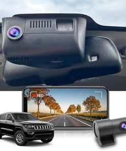 Dash Camera-FITCAMX-Fitcamx 4K Dual Dash Cam for 2014-2024 Jeep Grand Cherokee Summit Overland Limited Sterling Laredo Altitude (HD2-D7600)- OEM Style