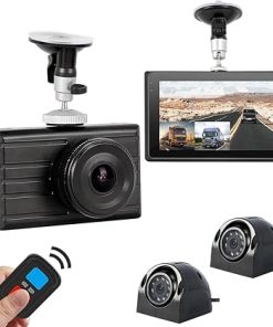 Dash Camera-VSYSTO-VSYSTO Upgrade 3CH Truck Dash Camera System DVR Recorder Waterproof Vehicle Backup Camera 1080P Front&Sides&Rear View Security Camera for Semi Truck Trailer Van RVs 3.0” Monitor Infrared Night Vision Dash Camera-VSYSTO-VSYSTO Upgrade 3CH Truck Dash Camera System DVR Recorder Waterproof Vehicle Backup Camera 1080P Front&Sides&Rear View Security Camera for Semi Truck Trailer Van RVs 3.0” Monitor Infrared Night Vision