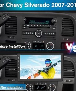 Dash Camera-AWESAFE-2+64GB Car Radio Stereo for Chevy Chevrolet Silverado Tahoe Equinox GMC Sierra Yukon with Apple CarPlay Android Auto 2