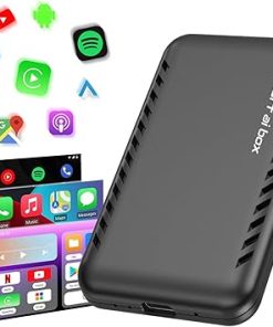 Dash Camera-PLAYAIBOX-4 in 1 Android Auto Wireless Adapter-CarPlay Wireless Adapter for 2016+Cars