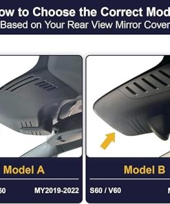 Dash Camera-FITCAMX-Fitcamx 4K Dash Cam Suitable for Volvo S60 V60 T5 T6 T8 B5 2022 2021 2020 2019- Integrated OEM Look 2