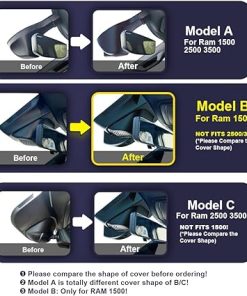 Dash Camera-FITCAMX-Fitcamx 2K Dual Dash Cam Suitable for RAM 1500 (Model B) 2019 2020 2021 2022 2023 2024 Rebel Big Horn Laramie- OEM Look 2