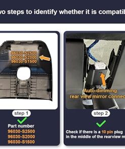 Dash Camera-FITCAMX-Fitcamx 4K Dash Cam Suitable for Hyundai Santa Fe 2021 2022 2023 (Part No#S2500) with Auto-Dimming- OEM Look 2