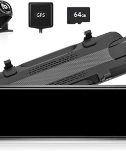 Dash Camera-KOXAME-12 Inch 4K GPS Mirror Dash Cam- Rear View Mirror Camera with Reverse Image Assistance