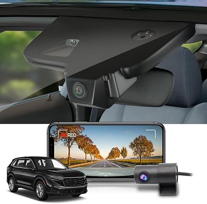 Dash Camera-FITCAMX-Fitcamx Front 2K+Rear 1080P Dash Cam Suitable for Honda CR-V 2023 2024 2025 Sport Touring EX EX-L Hybrid (Gen6)- OEM Look Dash Camera-FITCAMX-Fitcamx Front 2K+Rear 1080P Dash Cam Suitable for Honda CR-V 2023 2024 2025 Sport Touring EX EX-L Hybrid (Gen6)- OEM Look