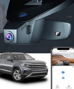 Dash Camera-FITCAMX-Fitcamx 4K Dash Cam Suitable for Volkswagen Atlas 2018-2024 & Atlas Cross Sport 2020-2024 S SE SEL (Model B)- OEM Look