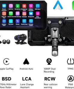 Dash Camera-AlienRider-M2PRO-201 Motorcycle Streaming Smart System-77G mmWave Radar Blind Spot Detection 2