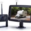 Dash Camera-RVTXRX-Wireless Backup Camera System with 7 inch Splitscreen- Waterproof Wireless Rear View Camera with Night Vision