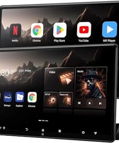 Dash Camera-Seventour-15.6 inch 4K Android Portable Car TV Headrest Monitor Tablet for Cars Back seat- Support Phone Wireless mirroring Touch Screen