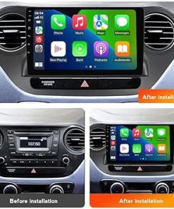 Dash Camera-Biorunn-Android 13 Car Stereo Radio for Hyundai Grand I10 2014-2019- Biorunn 9 Inch GPS Wireless Wired Car-Play Android Auto IPS Touch Screen Navigation WiFi FM RDS Head Unit 1GB RAM 32GB ROM 2