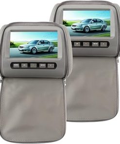 Dash Camera-Psytfei-Headrest Monitor 2pcs Car Headrest DVD Player 7in Car Headrest Video Players Portable Car Headrest LCD Video Player Car MP5 Player Universal Headrest Player