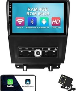 Dash Camera-FeirTon-4+64G 10.1-inch Android 13 WiFi 6 Car Stereo for Ford Mustang 2010 2011 2012 2013 2014 IPS Touchscreen Screen Bluetooth 5.4 Car Radio with Carplay & Android Auto Support Backup Camera FM Navi SWC Dash Camera-FeirTon-4+64G 10.1-inch Android 13 WiFi 6 Car Stereo for Ford Mustang 2010 2011 2012 2013 2014 IPS Touchscreen Screen Bluetooth 5.4 Car Radio with Carplay & Android Auto Support Backup Camera FM Navi SWC