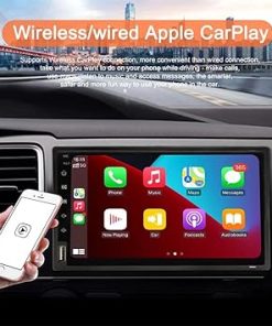 Dash Camera-ROADYAKO-ROADYAKO 2DIN 7Inch Double Din Universal Head Unit Car GPS Navigation with Wireless CarPlay and Wire Android Auto AirPlay Rear View Camera Bluetooth AM FM Car Radio Stereo Video Center Multimedia 2