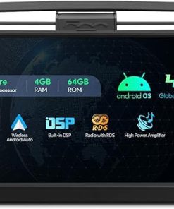 Dash Camera-XTRONS-XTRONS Single Din Car Stereo for Fiat 500- Android 13 Octa Core 4GB RAM 64GB ROM Car Radio Player