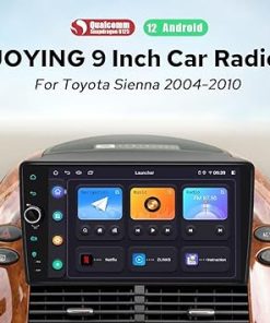 Dash Camera-JOYING-JOYING Car Radio for Toyota Sienna 2004-2010 Android 12 Head Unit 9 Inch Touchscreen Car Stereo 8GB+128GB with Wiress Carplay & Android Auto- Mirror Link 2