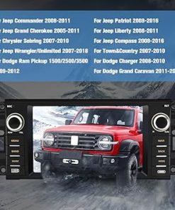 Dash Camera-litillbuly-Car Stereo [2GB+32GB] for Jeep Wrangler JK Compass Patriot/Chrysler/Dodge RAM Charger- 7 inch Touch Screen Android 13 Radio with Wireless CarPlay Andriod Auto with Reverse Camera 2