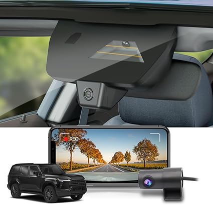 Dash Camera-FITCAMX-Fitcamx Front 4K+Rear 1080P Dash Cam Adapts for Lexus GX550 Premium Luxury Overtail 2024 2025 (Gen3/J250)- OEM Factory Look Dash Camera-FITCAMX-Fitcamx Front 4K+Rear 1080P Dash Cam Adapts for Lexus GX550 Premium Luxury Overtail 2024 2025 (Gen3/J250)- OEM Factory Look