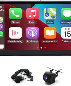 Dash Camera-IKASEFU-7 inch Android 13 Wireless CarPlay Android Auto Car Radio Receiver for Toyota 4 Runner 2003-2009- 4+64G Touch Screen Double Din Car Stereo with GPS Navigation WiFi Bluetooth AHD Backup Camera Mic