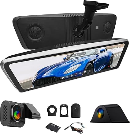 Dash Camera-NikoMaku-NikoMaku Real OEM Rear View Mirror Camera with Detached Front Lens- Mirror Dash Cam 10″ Full Touch Screen for Car 3 Dash Camera-NikoMaku-NikoMaku Real OEM Rear View Mirror Camera with Detached Front Lens- Mirror Dash Cam 10" Full Touch Screen for Car - Image 3