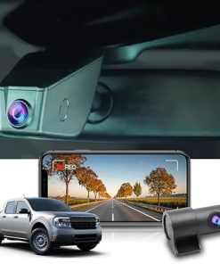 Dash Camera-FITCAMX-Fitcamx 2K Dual Dash Cam Suitable for Ford Maverick 2022 2023 2024 (Has Rain Sensor)- OEM Look