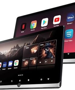 Dash Camera-Seventour-14 inch 4K Android 11 Portable Car TV Headrest Monitor Tablet for Back seat- Support Phone Wireless mirroring Touch Screen