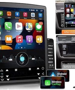 Dash Camera-Loddery-9.7 Inch Android 13 Car Stereo Radio for Dodge Grand Caravan 2011 2012 2013 2014 2015 2016 2017 2018 2019 2020 Touch Screen with Carplay & Android Auto GPS Bluetooth Wi-FI [2GB+32GB]