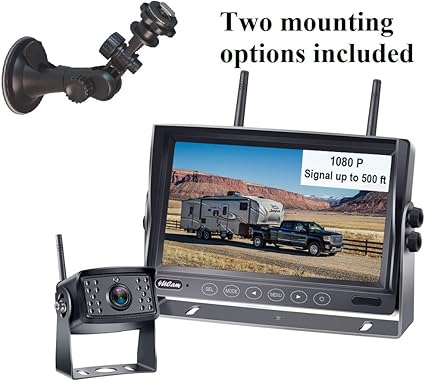 Dash Camera-4UCAM EXTEND YOUR VISION-4Ucam HD 1080P Digital Wireless Backup Camera + 7″ DVR Monitor Quad-View Compatible for Furrion FOS48T-BL/FOC12TA/FRCBRKT-BL Pre-Install Mounting for RV- Truck 2 Dash Camera-4UCAM EXTEND YOUR VISION-4Ucam HD 1080P Digital Wireless Backup Camera + 7" DVR Monitor Quad-View Compatible for Furrion FOS48T-BL/FOC12TA/FRCBRKT-BL Pre-Install Mounting for RV- Truck - Image 2