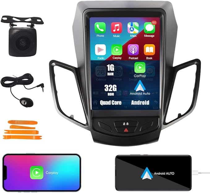 Dash Camera-KUNFINE-Kunfine Tesla Style Car CarPlay Android Auto Navigation Stereo GPS Radio Reverse Camera 9.7″ IPS Touchscreen Headunit Tablet Media Player for Ford Fiesta 2011-2012- if Applicable Quad Core 1G+32G Dash Camera-KUNFINE-Kunfine Tesla Style Car CarPlay Android Auto Navigation Stereo GPS Radio Reverse Camera 9.7" IPS Touchscreen Headunit Tablet Media Player for Ford Fiesta 2011-2012- if Applicable Quad Core 1G+32G