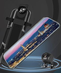 Dash Camera-MACHSWON-Loop Recording G-Sensor Parking Monitoring Large Touch Screen 1080P Dual Camera 170° Wide Angle Ultra HD Car Video Recorder Reversing Support Motion Detection