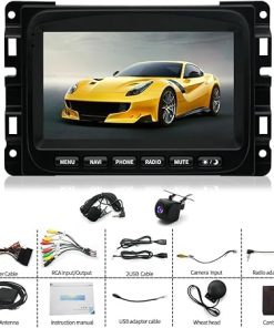 Dash Camera-Saitedudu-Android 13 7 Inch HD Touch Screen Car Audio Multimedia Receiver w/Carplay Android Auto GPS Radio Navigation Camera- 2+32G Compatible with 2013-2018 Do-dge RAM 1500 2500 3500 Radio 2