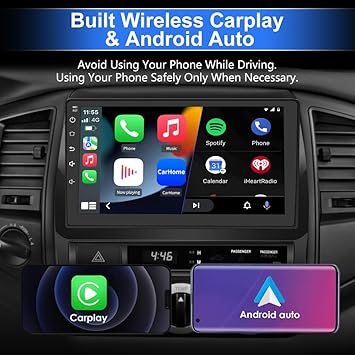 Dash Camera-EagleNav-Android 13 Car Radio Compatible for Toyota Tacoma 2005-2015 with Wireless CarPlay Android Auto-9 Inch Stereo with GPS/FM/WiFi/USB/SWC 2GB+32GB 3 Dash Camera-EagleNav-Android 13 Car Radio Compatible for Toyota Tacoma 2005-2015 with Wireless CarPlay Android Auto-9 Inch Stereo with GPS/FM/WiFi/USB/SWC 2GB+32GB - Image 3