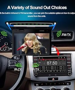 Dash Camera-N/N-10.1in Car Overhead Monitor TFT Screen Flip Down Monitor Car Player 2