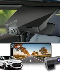 Dash Camera-FITCAMX-Fitcamx 2K Dual Dash Cam Suitable for 2019-2022 Hyundai Veloster & Veloster N with Auto Dimming(Part No#J9000)- OEM Style