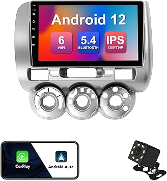 Dash Camera-FeirTon-2+32G 10.1-inch Android 12 Car Stereo for Honda Fit 2004-2007 IPS Touchscreen Screen Car Radio with Carplay & Android Auto Support Backup Camera GPS FM Navi BT SWC Dash Camera-FeirTon-2+32G 10.1-inch Android 12 Car Stereo for Honda Fit 2004-2007 IPS Touchscreen Screen Car Radio with Carplay & Android Auto Support Backup Camera GPS FM Navi BT SWC