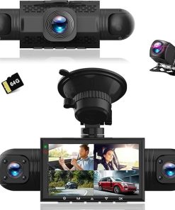 Dash Camera-QNY-360 Degree View 4 Channel Dash Cam Front and Rear Inside Left Right- Dash Cam Dash Camera-QNY-360 Degree View 4 Channel Dash Cam Front and Rear Inside Left Right- Dash Cam