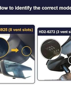 Dash Camera-FITCAMX-Fitcamx Front 4K+Rear 1080P Dash Cam for 2021-2024 GMC Yukon Denali AT4 XL SLE SLT (HD2-4925- with Auto-Dimming) 2