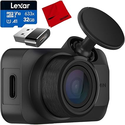 Dash Camera-Garmin-Garmin 010-02899-00 Dash Cam Mini 3 Ultracompact 1080p with 140 Degree Field of View Bundle with Lexar 32GB Memory Card- Microfiber Cleaning Cloth and Deco Essentials Converter Adapter Dash Camera-Garmin-Garmin 010-02899-00 Dash Cam Mini 3 Ultracompact 1080p with 140 Degree Field of View Bundle with Lexar 32GB Memory Card- Microfiber Cleaning Cloth and Deco Essentials Converter Adapter