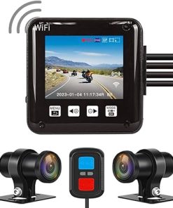 Dash Camera-VSYSTO-VSYSTO WiFi Motorcycle Dash Cam- 2 Inch Screen All Waterproof HD 1080P WDR SONYIMX307 150° Wide Angle Fisheye Lens Front and Rear Camera with GPS Dash Camera-VSYSTO-VSYSTO WiFi Motorcycle Dash Cam- 2 Inch Screen All Waterproof HD 1080P WDR SONYIMX307 150° Wide Angle Fisheye Lens Front and Rear Camera with GPS