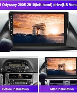 Dash Camera-Hikity-Car Radio for Honda Odyssey 2005 2006 2007 2008 2009 2010- Car Stereo Wireless Carplay Android Auto 2