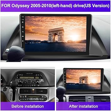 Dash Camera-Hikity-Car Radio for Honda Odyssey 2005 2006 2007 2008 2009 2010- Car Stereo Wireless Carplay Android Auto 2 Dash Camera-Hikity-Car Radio for Honda Odyssey 2005 2006 2007 2008 2009 2010- Car Stereo Wireless Carplay Android Auto - Image 2