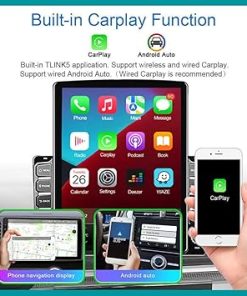 Dash Camera-Loddery-9.7 Inch Android 13 Car Stereo Radio for Dodge Grand Caravan 2011 2012 2013 2014 2015 2016 2017 2018 2019 2020 Touch Screen with Carplay & Android Auto GPS Bluetooth Wi-FI [2GB+32GB] 2