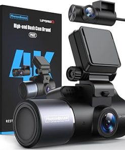Dash Camera-Upgrow-UPGROW 4K 3 Channel Dashcam- 4K+2K Front and Rear