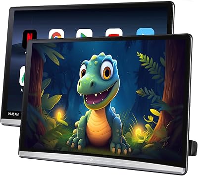 Dash Camera-AINAVI-13.3″ Android 10 Car Tablet TV-4K Video Playback Car Headrest Touchscreen Monitor with 5G WiFi Wireless Phone Mirror Link Airplay HDMI Bluetooth USB SD Video Player (13.3″ 4G +64G (2*pcs) Android 10) Dash Camera-AINAVI-13.3" Android 10 Car Tablet TV-4K Video Playback Car Headrest Touchscreen Monitor with 5G WiFi Wireless Phone Mirror Link Airplay HDMI Bluetooth USB SD Video Player (13.3" 4G +64G (2*pcs) Android 10)