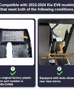 Dash Camera-FITCAMX-Fitcamx 4K Dash Cam Compatible with Kia EV6 2022 2023 2024 GT GT-Line Light Wind- OEM Factory Look 2