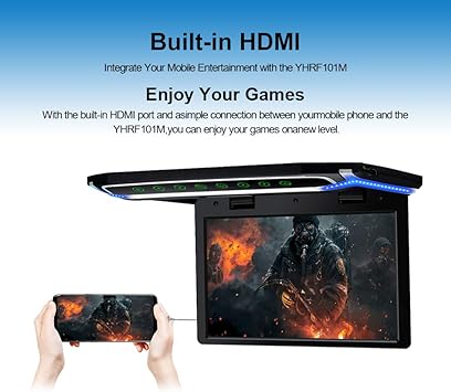 Dash Camera-N/N-10.1in Car Overhead Monitor TFT Screen Flip Down Monitor Car Player 3 Dash Camera-N/N-10.1in Car Overhead Monitor TFT Screen Flip Down Monitor Car Player - Image 3