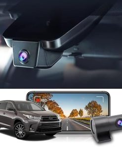 Dash Camera-FITCAMX-Fitcamx Front 2K and Rear 1080P Dash Cam Suitable for Toyota Highlander 2017 2018 2019 LE Limited L XLE Platinum (Gen3)- OEM Look