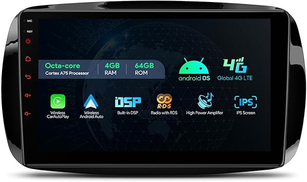 Dash Camera-XTRONS-XTRONS Car Stereo for Smart Fortwo 2015-2018- Android 13 Octa Core Car Radio Player Dash Camera-XTRONS-XTRONS Car Stereo for Smart Fortwo 2015-2018- Android 13 Octa Core Car Radio Player